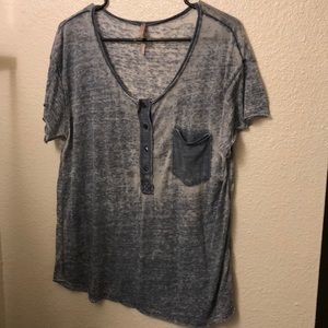 🌺🌺 Mono B Acid Wash Button T-shirt 🌺🌺